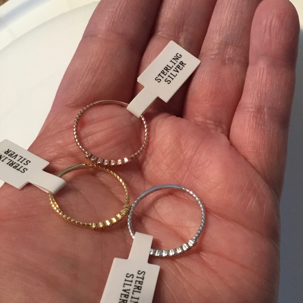Sterling 3 Piece Ring Set - Picture 5 of 16